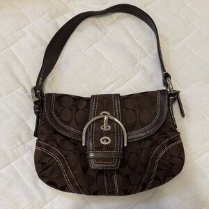 Coach Brown Designer Shoulder Bag